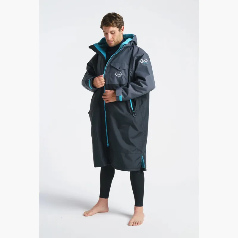 Robie Dry Series Long Sleeve Changing Robe Charcoal-2